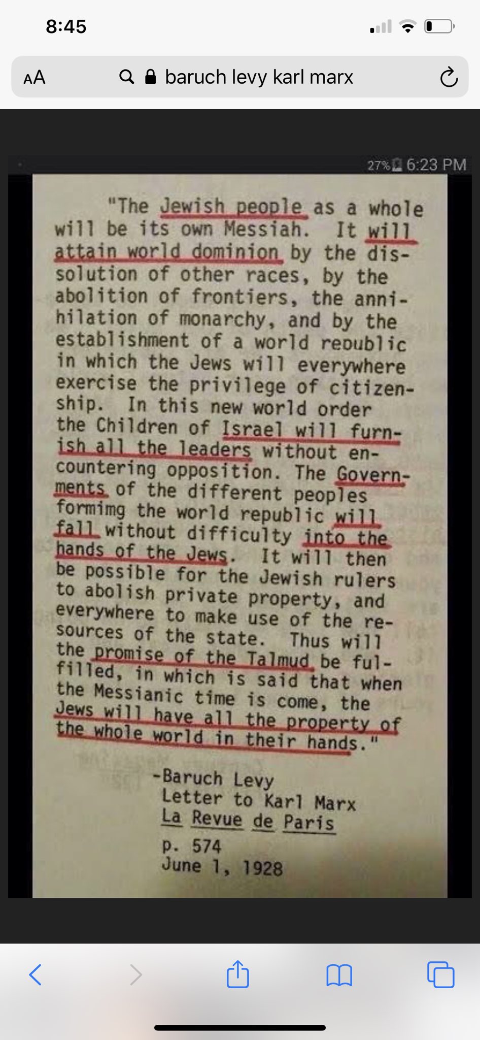 Baruch Levy letter to Karl Marx. Origins, content, and historical status